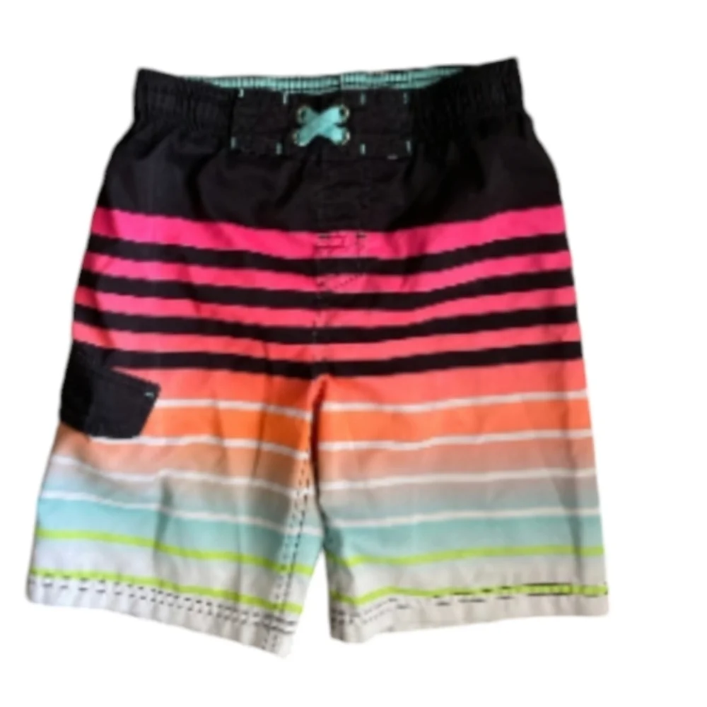 Cat & Jack Striped Swim Trunks
